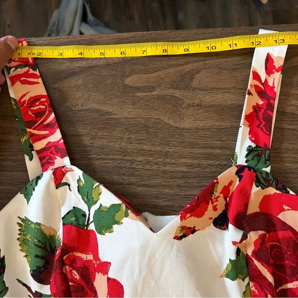 Flying Tomato Vibrant Red Floral Mini Dress - Picture 6 of 9